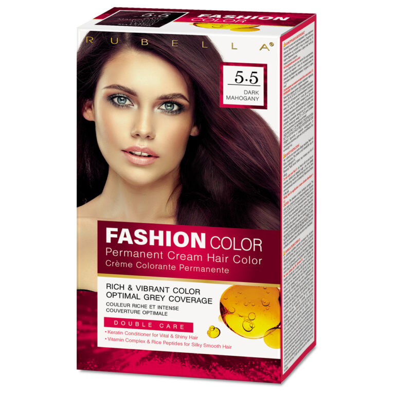 5.5 RUBELLA FASHION COLOR Dlho trvajca Farba na vlasy TMAV MAHAGN50/50/15ml