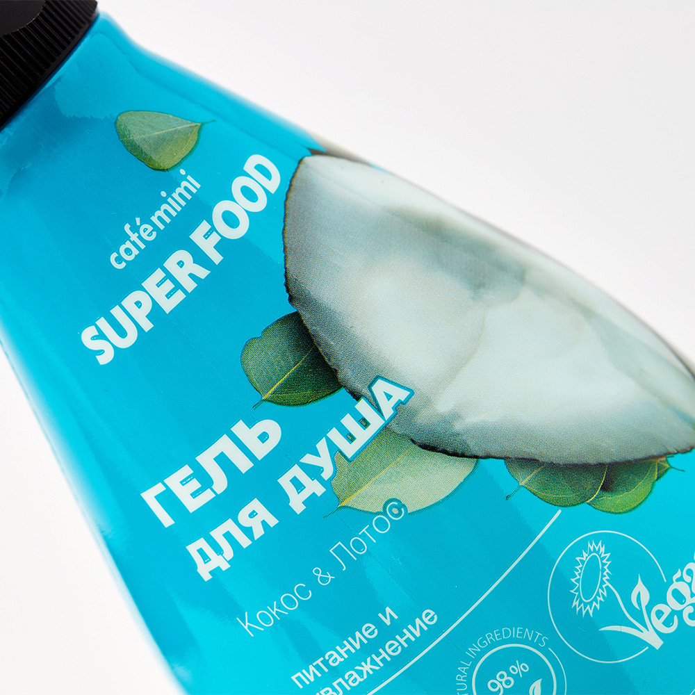 SUPER FOOD - sprchov gl KOKOS & LOTOS 370 ml