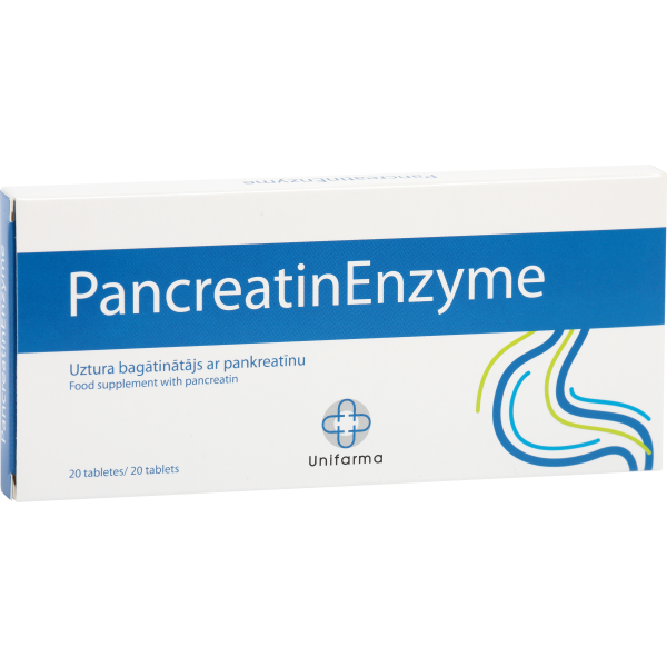 PancreatinEnzyme - komplex enzmov 20 tbl