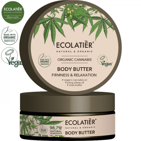 EcoLatier Organic: Konopn telov maslo (spevnenie a relaxcia), 150ml