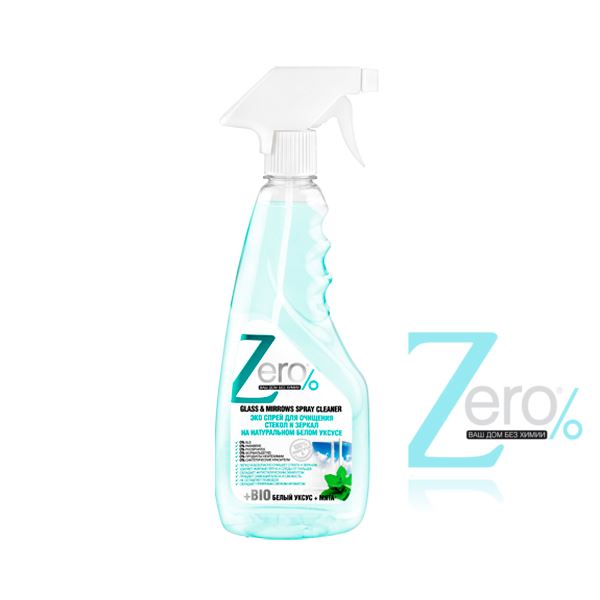 Zero ECO sprej na sklo a zrkadl - BIO biely ocot + mta 450 ml