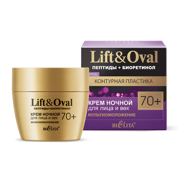 LIFT&OVAL 70+ Non krm na tvr a on vieka Multi-omladenie 50ml