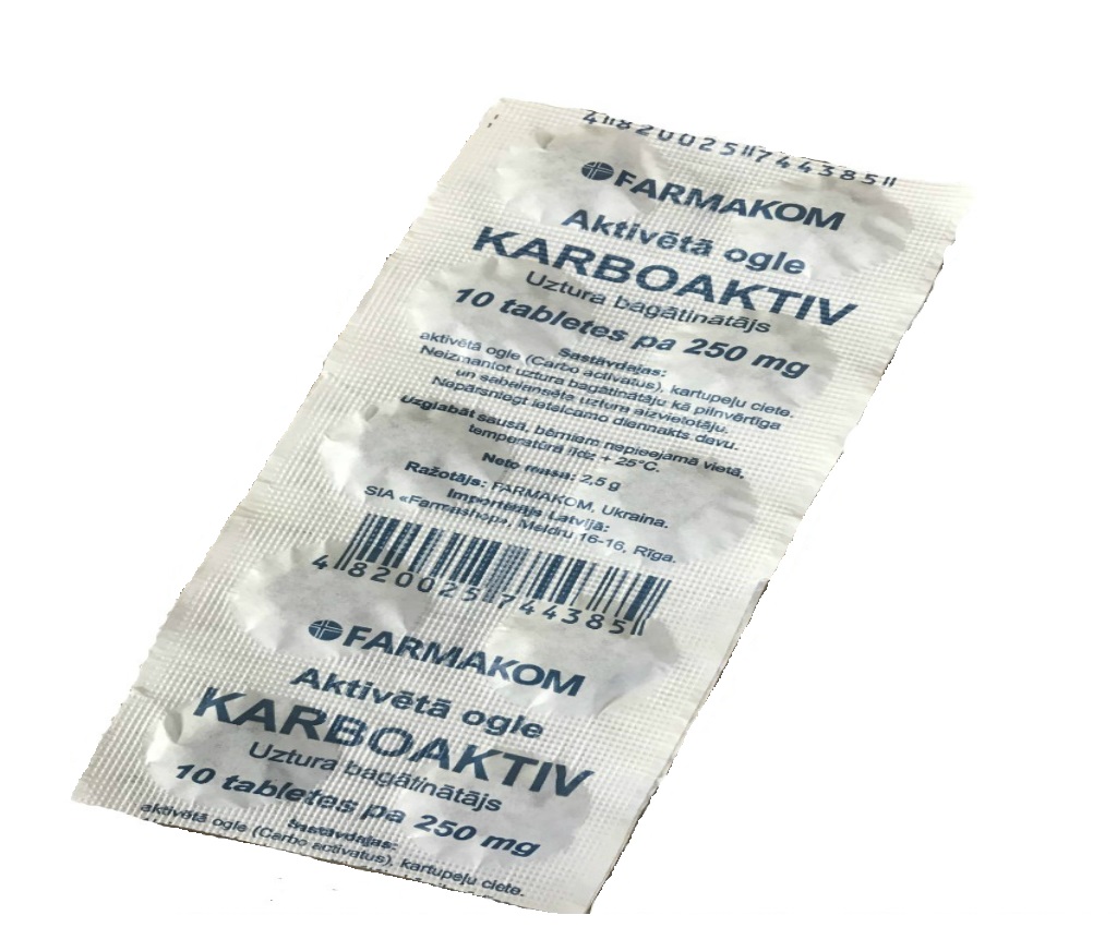 Farmakom - Aktvne uhlie 10 x 0,25g