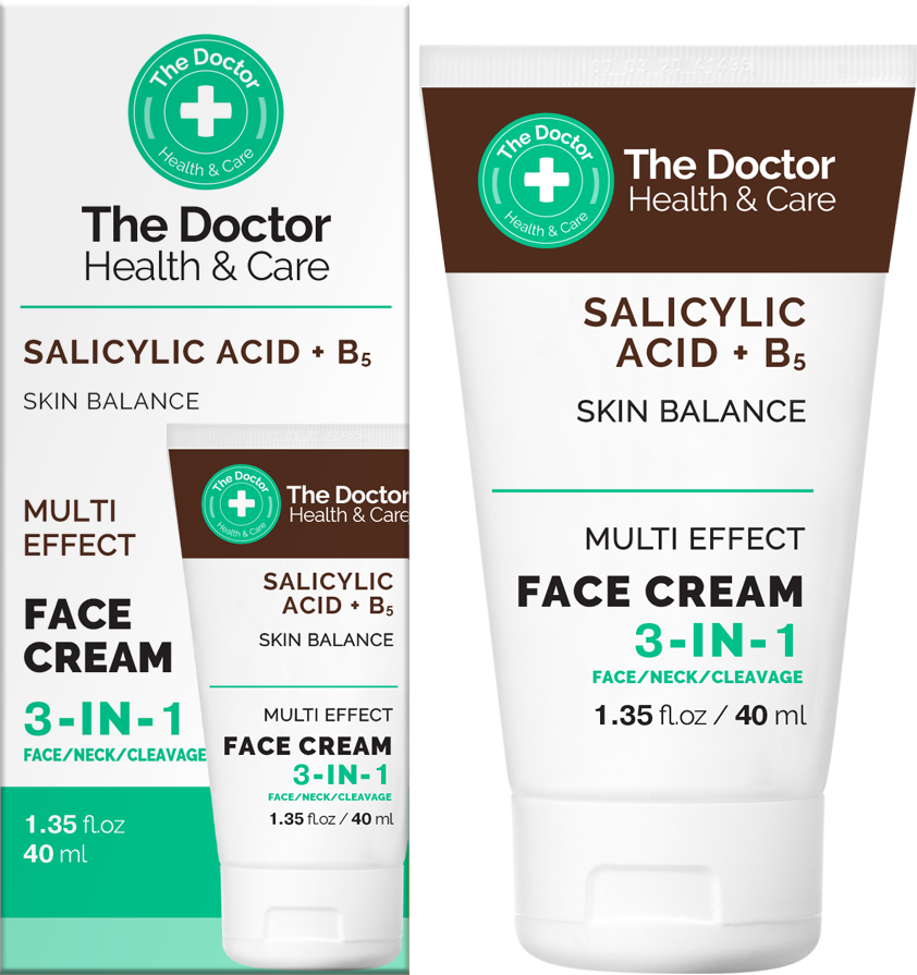 The DOCTOR pleov krm s Kys. SALICYLOVOU a B5 pre problematick pokoku s vyrkami a zpalmi 3v1 40ml