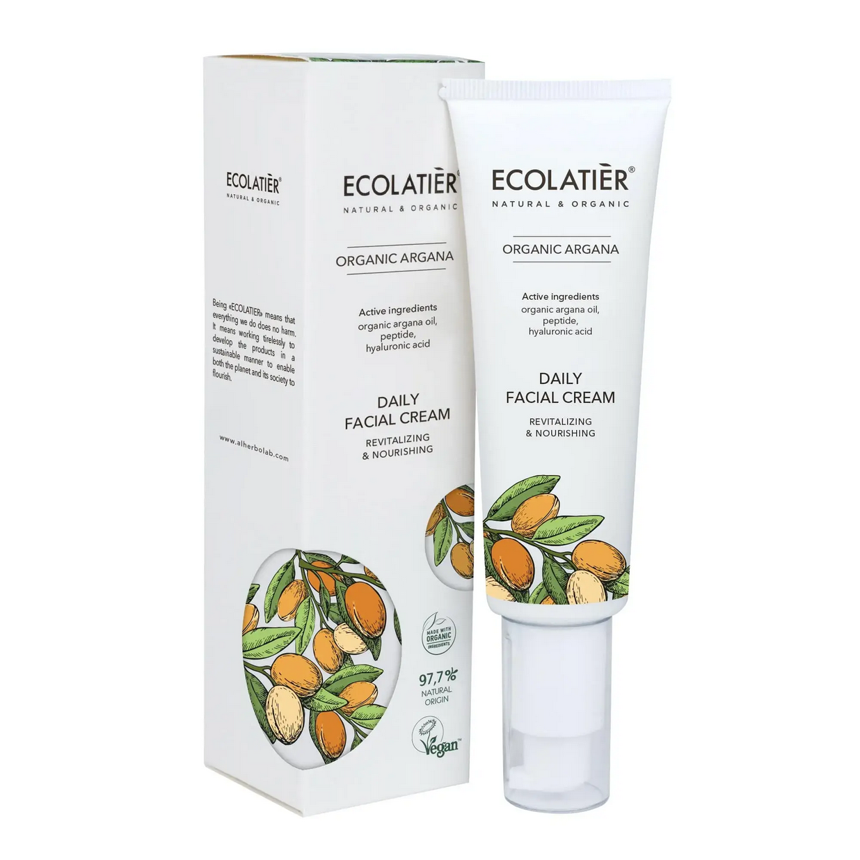 ECOLATIER ORGANIC ARGANA Denn pleov krm REVITALIZCIA a VݎIVA 50 ml