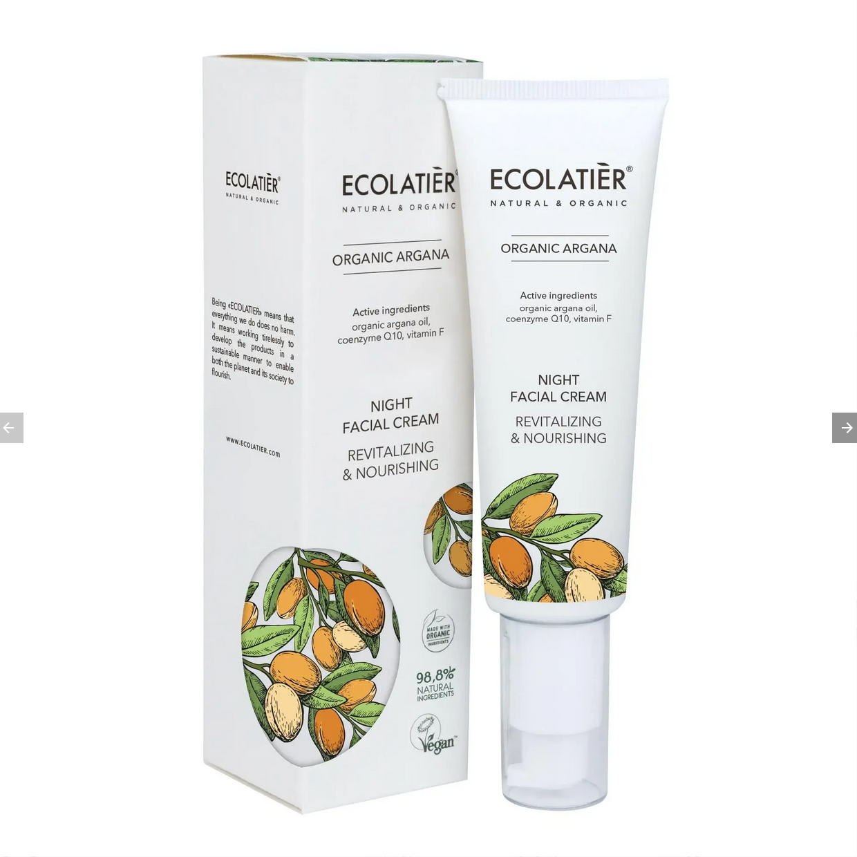 ECOLATIER ORGANIC ARGANA Non pleov krm REVITALIZCIA a VݎIVA 50 ml